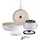 Tefal Ingenio Serenity Kochgeschirr, 11-teilig, Komplett-Edition, Antihaftbeschichtung, Induktion, stapelbar, Pink Clay, L830SB04