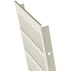 MS Beschläge Lüftungsblech Weiß RAL9010 Aluminum Lüftungsgitter 150mm x 1200mm Heizungsgitter