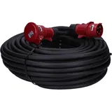 Voxura CEE-Kabel Verlängerungskabel Starkstromkabel 5-polig 400V H07RN-F 5G 6 32/5 32A IP44 Starkstrom 50m