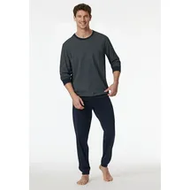 SCHIESSER Schlafanzug Comfort Essentials Blau M (50)