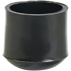 WAGNER Kappen für Stahlrohr rund 4tlg. - Ø 14/17 x 16 mm, Abrieb 4 mm, Kunststoff schwarz - 15061499