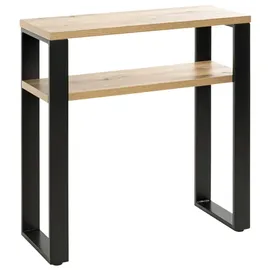 Haku-Möbel HAKU Möbel Konsole schwarz-eiche, B 70 x 28,0 x 75,0 cm