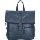 The Skandinavian Brand Damen Leder Rucksack navy