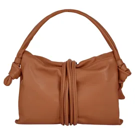 Samantha look Henkeltasche SAMANTHA LOOK, Damen, Gr. B/H/T: 33cm x 26cm x 6cm onesize, braun (cognac), Leder, clean, Taschen, echt Leder, Made in Italy
