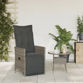 vidaXL Gartensessel 59 x 59 x 92 cm grau