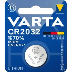 Varta CR2032 Knopfzelle für Autoschlüssel (1er Blister)