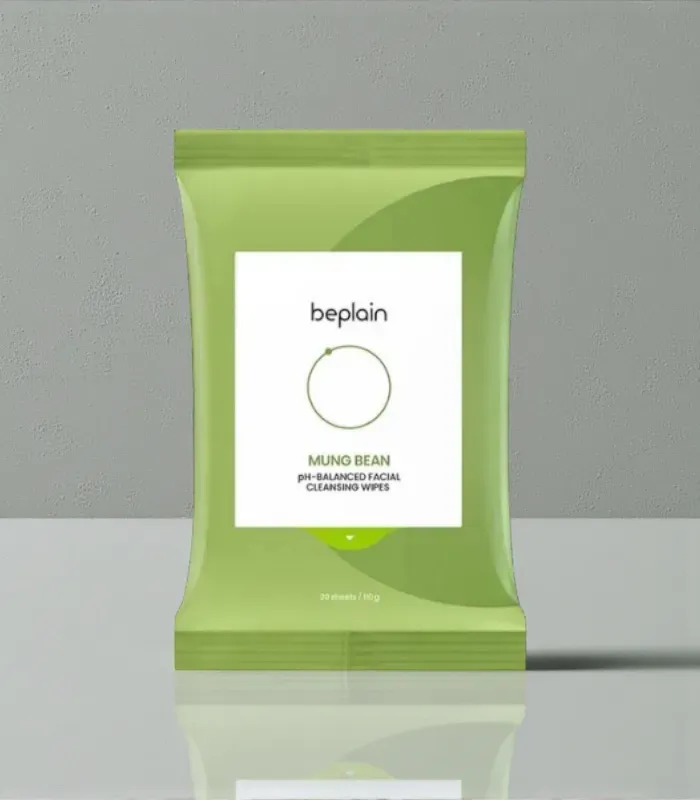 Beplain Mung Bean pH-Balanced Facial Cleansing Wipes – sanfte Reinigungstücher 20ks/120g