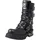 New Rock Stiefel Metallic M.373-S1 für Unisex aus Leder, 4 cm Plateau, 6 cm Absatz, punk-gotischer Stil mit kombiniertem Verschlusssystem GRÖSSE 42 - 42 EU