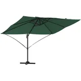 vidaXL Cantilever Parasol 250 x 250 cm Grün