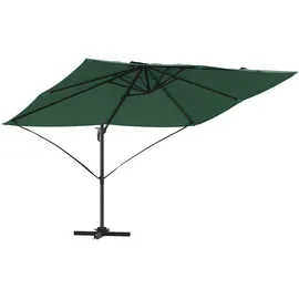 vidaXL Cantilever Parasol 250 x 250 cm Grün