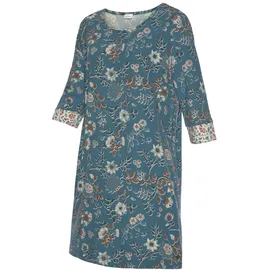 LASCANA Nachthemd Blumen Allover-Druck Blau 32/34