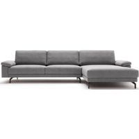 hülsta sofa Ecksofa hs.450 grau|schwarz 294 cm x 95 cm x 178 cm