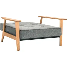 Innovation Living Sessel Splitback Frej Eiche Stoff Grau Grey