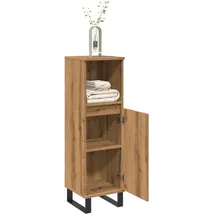 vidaXL Badschrank Artisan-Eiche 30x30x100 cm Holzwerkstoff