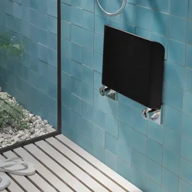 EMCO Wandklappsitz System 2 schwarz Klappsitz