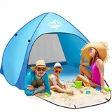 Strandmuschel Pop Up UPF50 UV Schutz Strandzelt Camping 3-4 personen