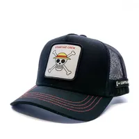 Capslab Straw Kappe - Black - One Piece Trucker