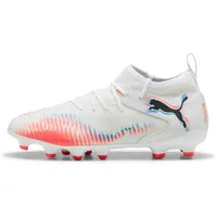 Puma Future 8 Match FG/AG Jr Fussballschuh, weiß Schwarz,