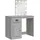 vidaXL Schminktisch mit LED-Leuchten Grau Sonoma 90x42x132,5 cm