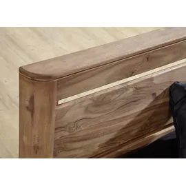 MASSIVMOEBEL24.DE Bett Sheesham 180x200x90 smoked cherry gebeizt Toronto #153