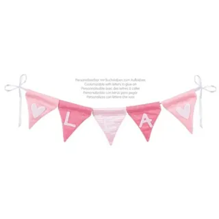 GoKi 60676 Buchstabenwimpelkette rosa,