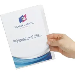 Präsentations-Sichthüllen A5, Hart-PVC glasklar