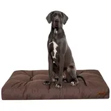 Bjird Hundematratze Hundekissen Grand - Hundebett für kleine, mittlere und große Hunde, wasserabweisend, weich und dick - made in EU Größe: M,L,XL,XXL braun XXL - 130x100