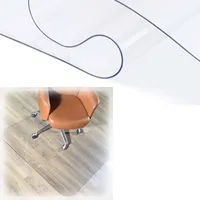 Transparente PVC-Bürostuhlmatte, 1 mm dick, transparente Schreibtischunterlage für Teppichböden, 150 x 200 cm, Bodenschutz für Arbeit, Zuhause, Gaming
