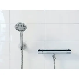 Wenko Duschkopf-Set Basic Line Kunststoff Silber