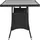 vidaXL Gartentisch Schwarz 170x80x74 cm Poly Rattan