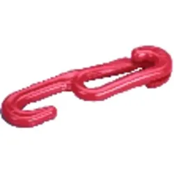 Zughaken, Kunststoff rot 6,0mm