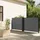 furnicato Seitenmarkise 140 x 600 cm Anthrazit Polyester
