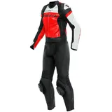 Dainese Outlet Mirage Lederkombi - Black / Lava Red / White - 25 - Short