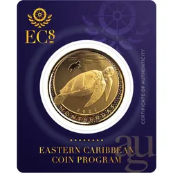1 Unze Goldmünze EC8 Montserrat - Sea Turtle 2022