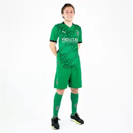 Puma Borussia Mönchengladbach Auswärtstrikot 2024/25 mit Sponsor Herren 07 archive green/white L