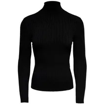 Only ONLKAROL L/S ROLLNECK Pullover KNT Schwarz