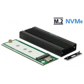 DeLock Externes Gehäuse M.2 NVMe PCIe SSD USB 10 Gbps (USB 3.1) USB Type-CTM Bu. (Externes Laufwerksgehäuse)
