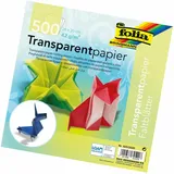 Folia Faltblätter Transparentpapier 20 x 20 cm 500 Blatt mehrfarbig