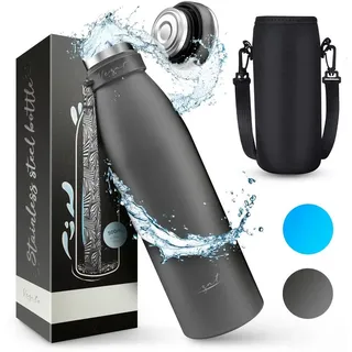 Vezato Isolierflasche grau 1 l