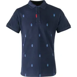 Big Green Egg Golf Poloshirt - Männer - Blau XL