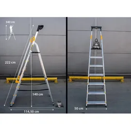 Drabest Klappleiter 7 Stufen