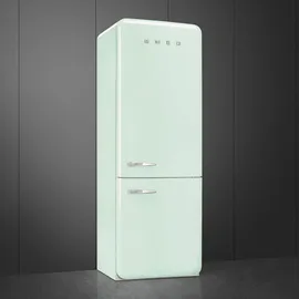 Smeg FAB38RPG6 Retro-Kühl-Gefrierkombination (481 l, 2050 mm hoch, Pastellgrün)