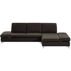 W.SCHILLIG Ecksofa ¦ braun ¦ Maße (cm): B: 314 H: 84 T: 198