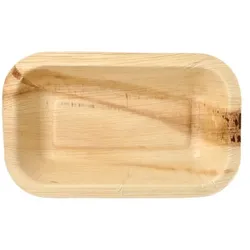 25 Siegelschalen Palmblatt pure eckig 400 ml 24 cm x 15 cm x 4 cm ungeteilt