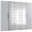 Level 250 x 216 x 58 cm weiß/Light grey mit Spiegeltüren