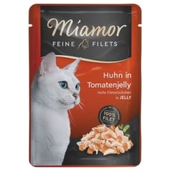 Miamor Feine Filets in Jelly Huhn in Tomatenjelly 48x100 g