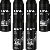 Axe Black Deo Deodorant Bodyspray im 6er Pack, Männerdeo ohne Aluminium, Herren Men Deospray (6x 150ml)