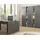 furn.design Aktenschrank Set Center grau Wotan Eiche 3x Schrank groß 5) OH 25 Fächer, Rechteckig, 190x200x40 cm