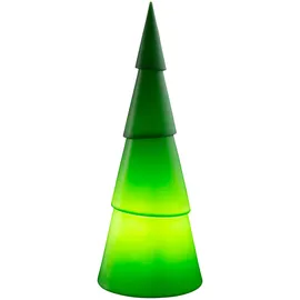 8 seasons DESIGN LED Weihnachtsbaum rund 75 cm Kunststoff wetterfest inkl. Leuchtmittel grün