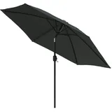 vidaXL Sonnenschirm mit Metall-Mast 300 cm Anthrazit